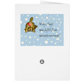 Bottom's Up Cartoon Cat Card (Back)