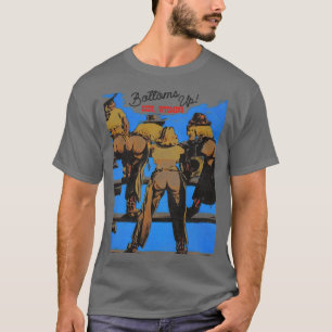 BOTTOMS UP Cody Wyoming Retro 70s Western Souvenir T-Shirt