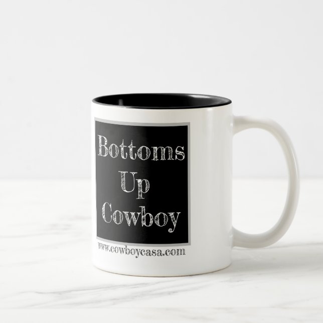Bottoms Up Cowboy Mug (Right)