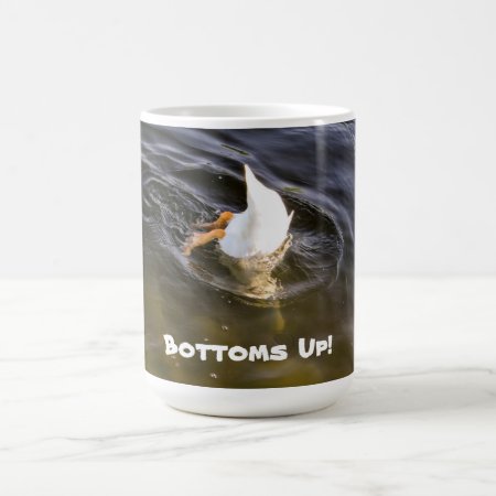 "bottoms Up" Customizable Mug For Duck Lovers!