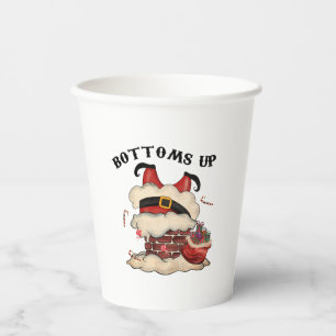 Bottoms up Cute and Funny Festive Paper Cups