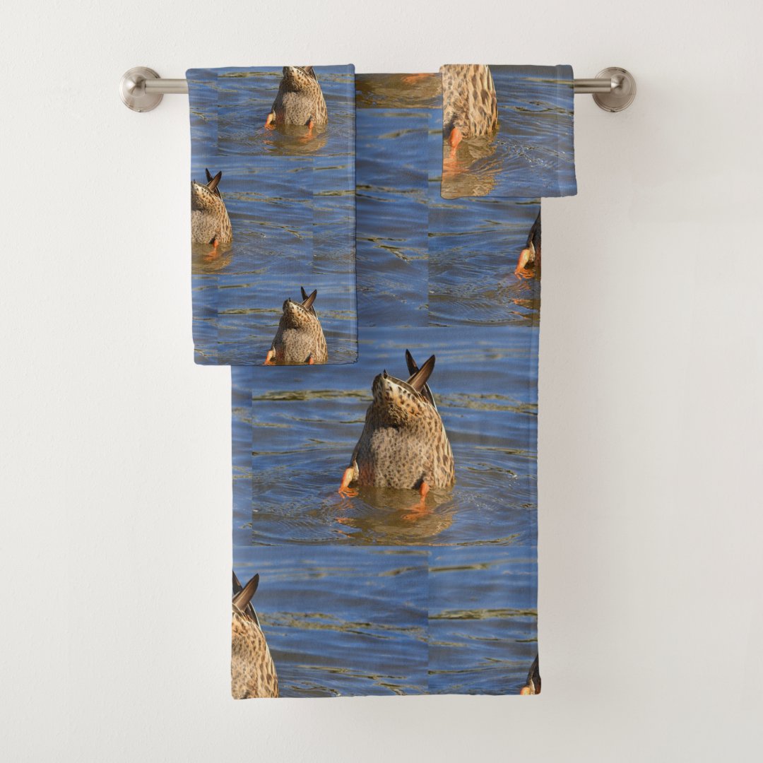 Bottoms Up Duck Bath Towel Set Zazzle