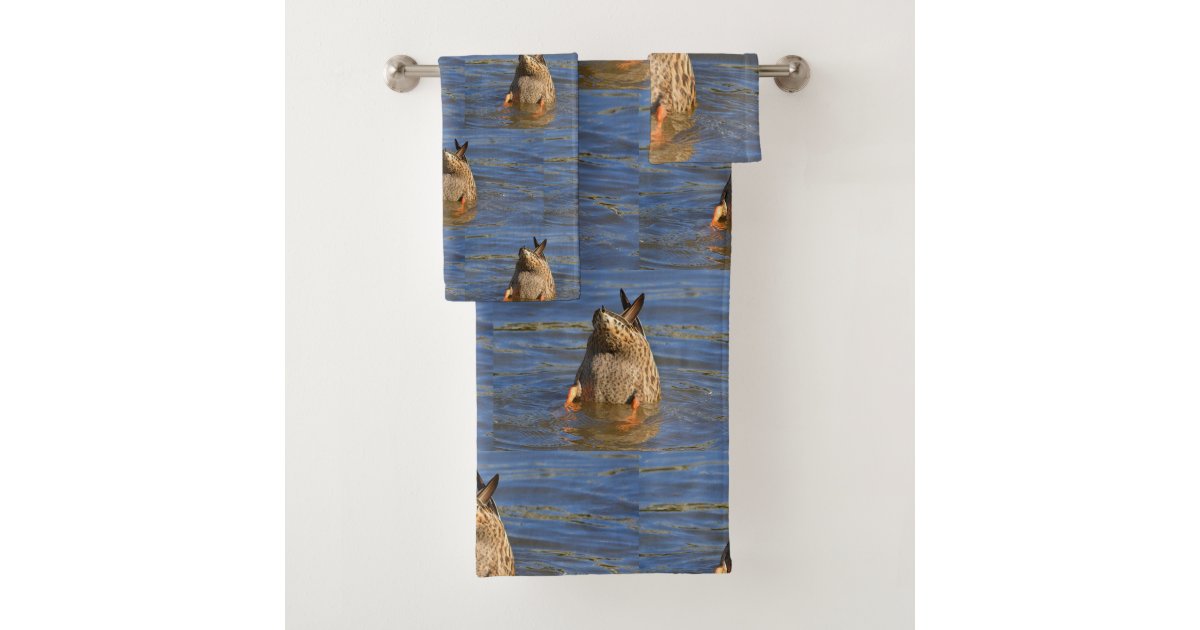 Bottoms Up Duck Bath Towel Set Zazzle