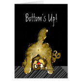 Bottom's Up Here's To YOU Black Card (Front)