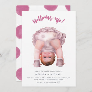 Bottoms up! invitation