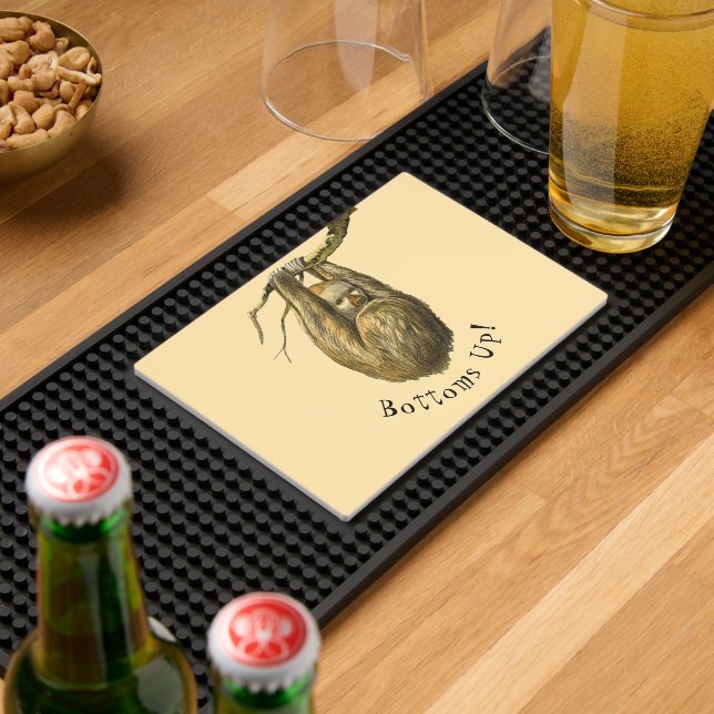"Bottoms Up" Sloth Bar Mat (Insitu (Bar 2))