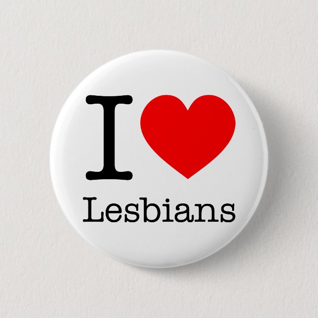 Botton I Love Lesbians Button (Front)