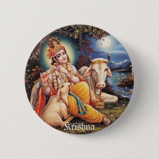 botton Krishna Pinback Button
