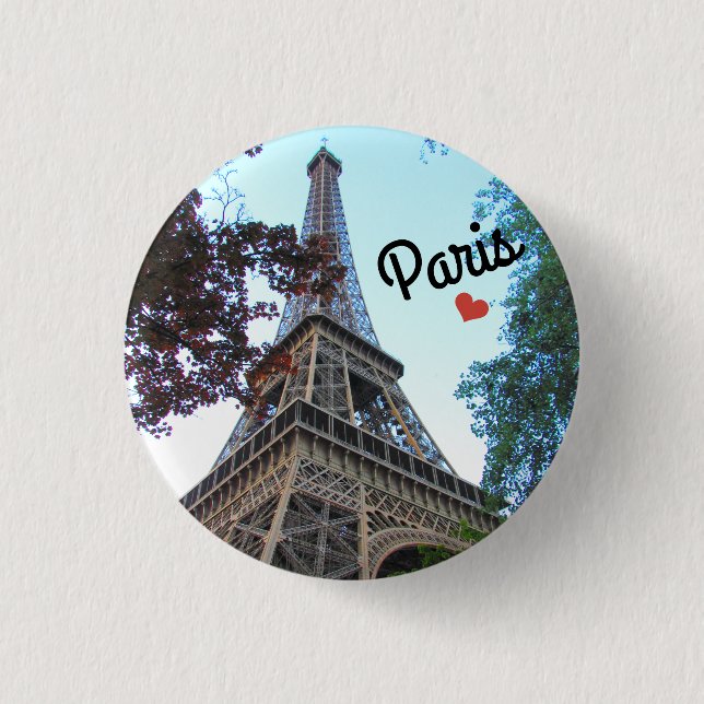 Botton/Pin ~ Paris, France Button (Front)