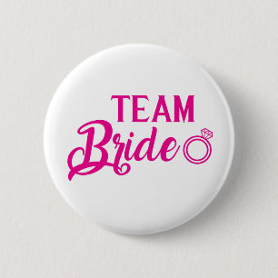 Botton Team Bride Pinback Button