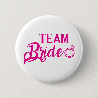 Botton Team Bride Pinback Button