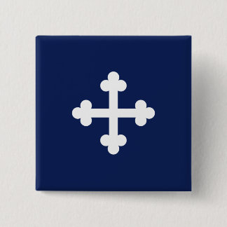 Bottony Blue Flag Button
