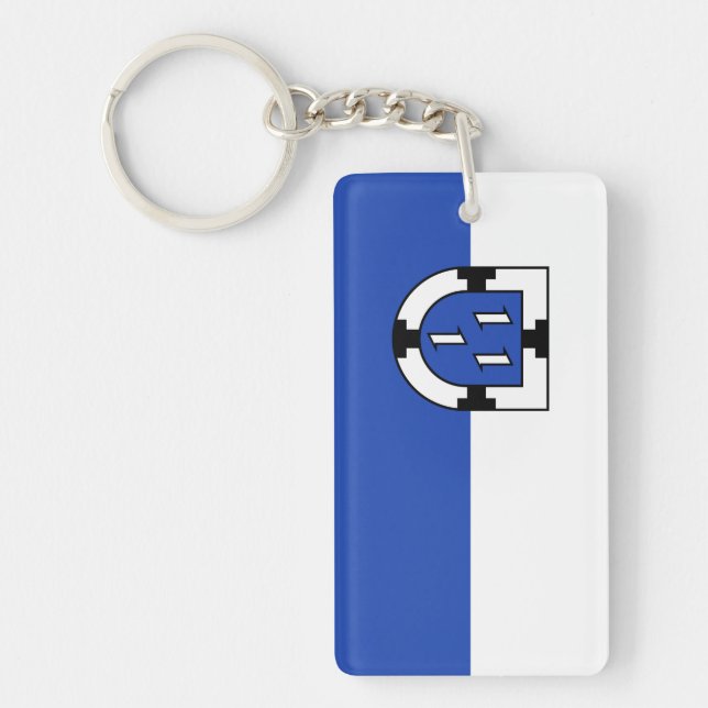 Bottrop city emblem flag germany symbol sign coat  keychain (Front)