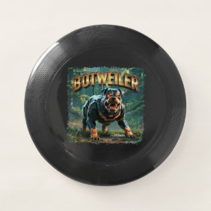 Botweiler Illustration – Robot Rottweiler Funny Wham-O Frisbee