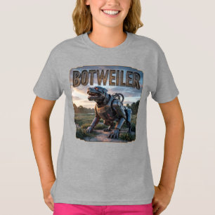 Botweiler Photographic – Robot Rottweiler Funny T-Shirt