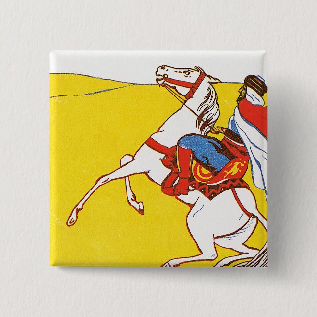 Bou-Saada Hotel Du Caid Pinback Button (Front)