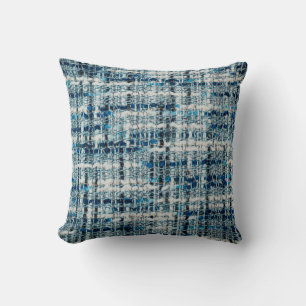 Boucle suiting fabric texture throw pillow