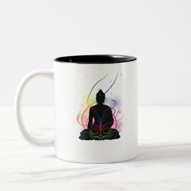 Bouddha Two-Tone Coffee Mug (Left)