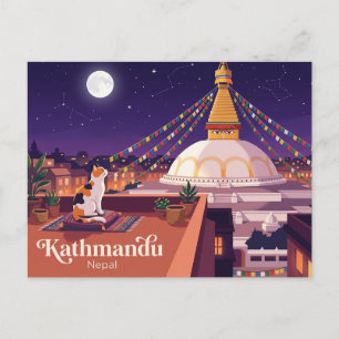 Boudhanath Stupa Nepal Postcard