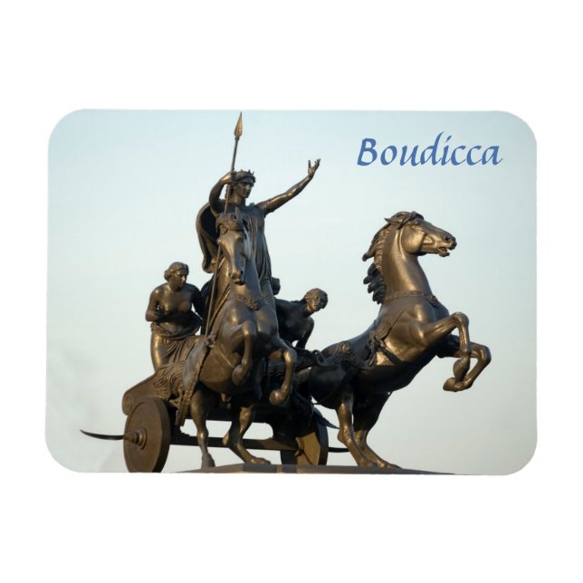 Boudicca Statue in London souvenir photo Magnet (Horizontal)