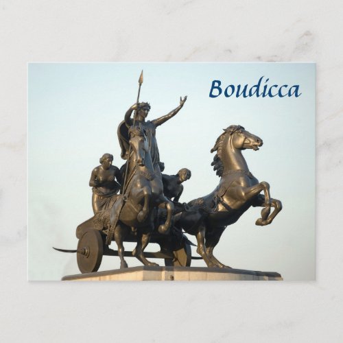 Boudicca Statue in London souvenir photo Postcard