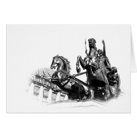 Boudicca Statue, London Cards (Front Horizontal)