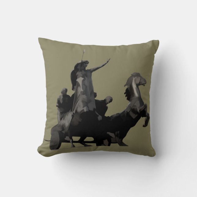 Boudicca Throw Pillow (Front)