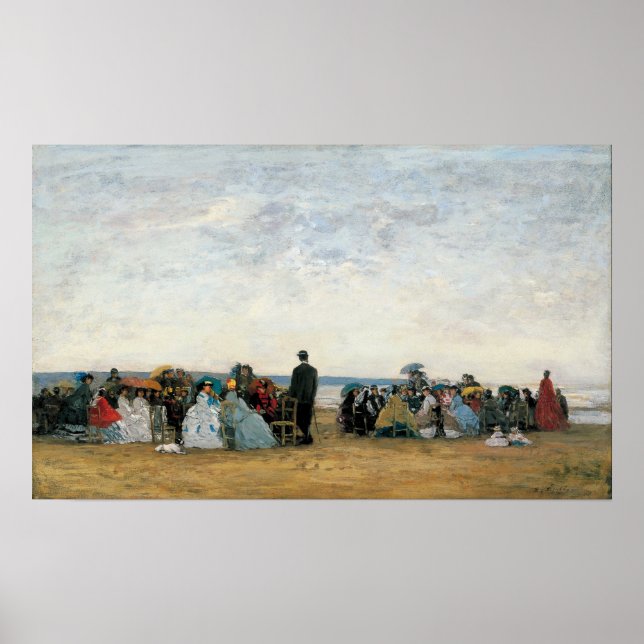 Boudin - Beach Near Trouville Poster (Front)