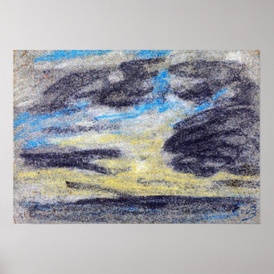 Boudin - Clouds Over Sea 1860 Poster