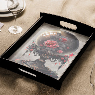 Boudoir Antique Crystal Ball and Victorian Roses Tissue Paper