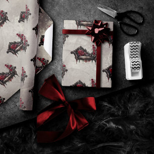 Boudoir Chaise Victorian Fainting Lounger Couch Wrapping Paper