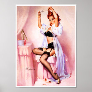Boudoir Pin Up Poster