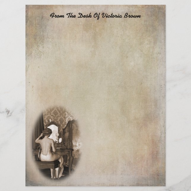 Boudoir Reflection Writing Paper (Front)