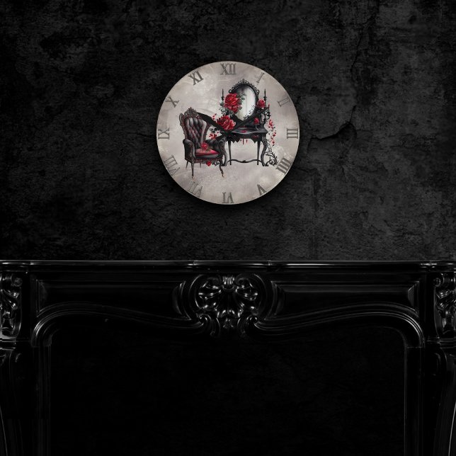 Boudoir | Vanity Mirror and Victorian Parlor Chair Round Clock (Creator Uploaded)