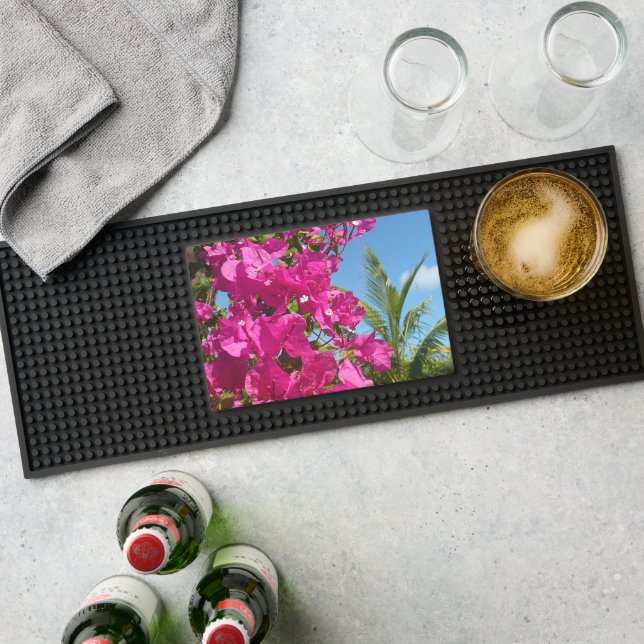 Bougainvillea and Palm Tree Bar Mat (Insitu (Bar 1))