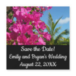 Bougainvillea and Palm Tree Save the Date