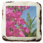 Bougainvillea and Palm Tree Tropical Nature Scene Brownie (Front)