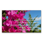 Bougainvillea and Palm Tree Tropical Nature Scene Business Card Magnet