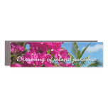 Bougainvillea and Palm Tree Tropical Nature Scene Car Magnet