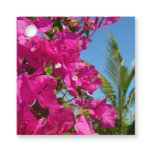 Bougainvillea and Palm Tree Tropical Nature Scene Favor Tags