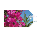 Bougainvillea and Palm Tree Tropical Nature Scene Gift Tags