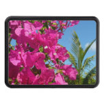 Bougainvillea and Palm Tree Tropical Nature Scene Hitch Cover