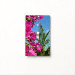 Bougainvillea and Palm Tree Tropical Nature Scene Light Switch Cover