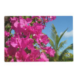 Bougainvillea and Palm Tree Tropical Nature Scene Placemat