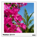 Bougainvillea and Palm Tree Tropical Nature Scene Wall Decal