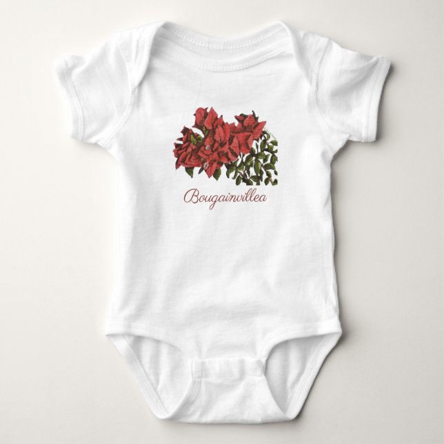 Bougainvillea Baby Bodysuit (Front)