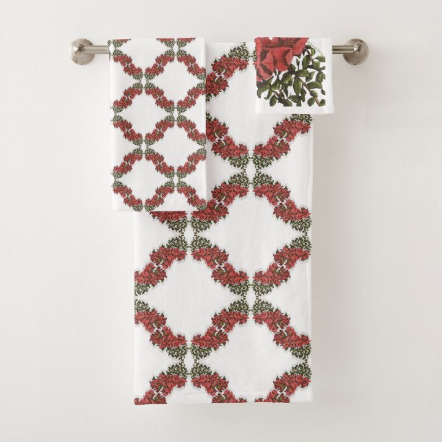 Bougainvillea Bath Towels (Insitu)