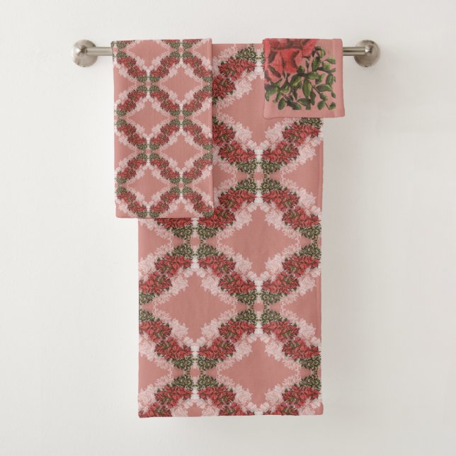 Bougainvillea Bath Towels (Insitu)