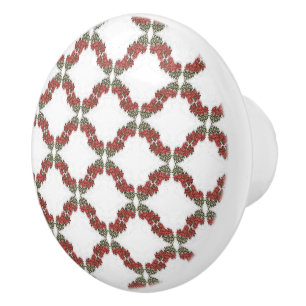 Bougainvillea Ceramic Knob