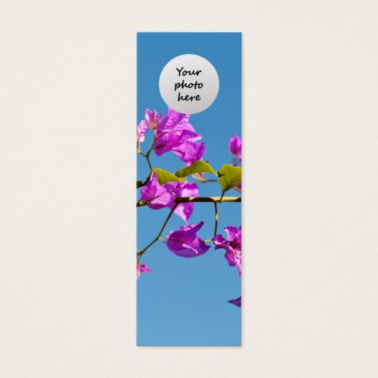 Bougainvillea Custom Bookmark (Front)
